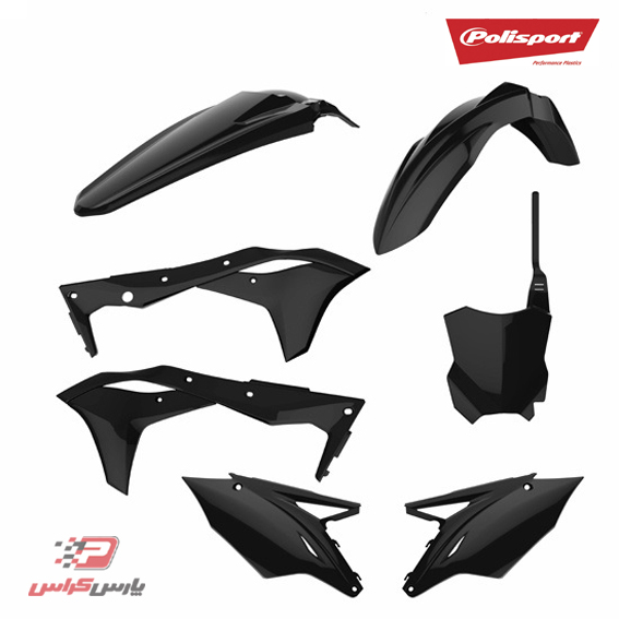 کیت کامل فلاپ مشکی  KXF 250  17 - 21